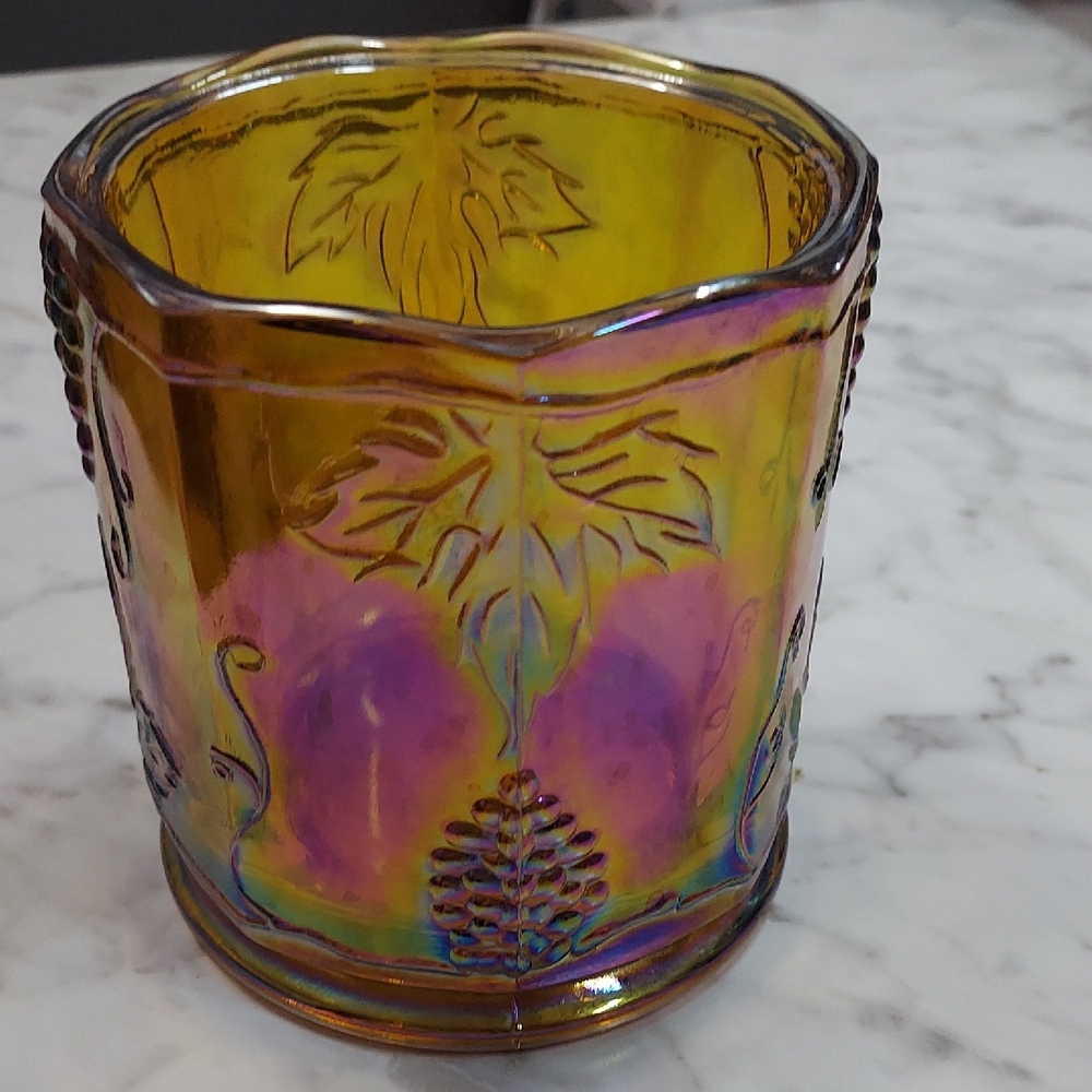 Vintage Indiana Glass Carnival Glass Candy Dish